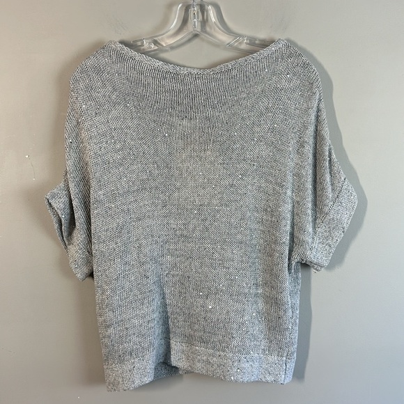 NWT Guido Lombardi Gray Linen Blend Sweater Size S - Picture 2 of 12